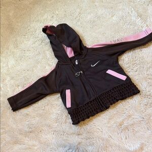 Nike Infant‎ Hoodie in Black and Pink